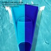 2pcs Swim Fins 2 Colour Blue Silicone Anti Slip Swimming