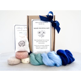 Soap Felting Kit - DIY Wool Wrapped soap Three bar kit