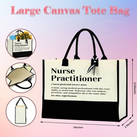 AASRR Nurse Practitioner Gifts for Women NP Week Gifts Nurse Practitioner Gifts Nurse Appreciation Gifts Thank You Gifts for Nurse Women Nurse Week Gift Graduation Gifts for Female Nurse Tote Bag