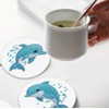 5D Diamond Art Dolphin Coasters, DIY Diamond Coaster Set for