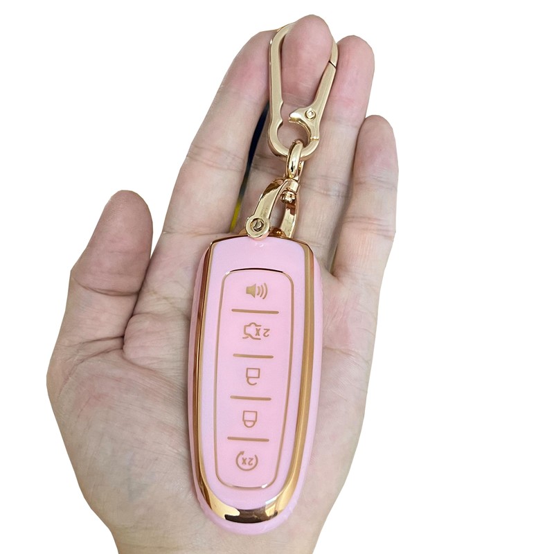QIXIUBIA for Ford Key Fob Cover Keyless Remote Smart Key