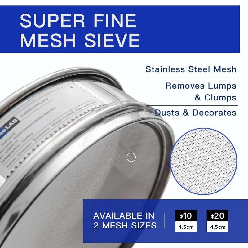 Lab Sieves 120 Mesh, Economy Test Sieve #120 Mesh, 4''