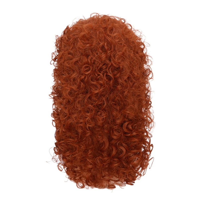 Daiaces Long Curly Orange Ginger Wig for Women Fluffy Princess