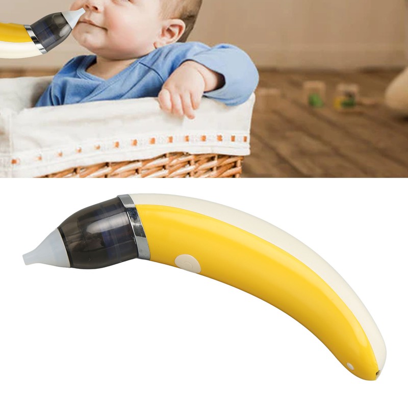 Electric Ear Nose Suction Set White Yellow Cleaning Multi Function