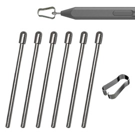 6 PCS Metal Nibs/Tips Replacement Compatible with Kindle Scribe Stylus,Replacement Metal Tips for Kindle Scribe Pen with 4096 Level of Pressure + Removal Tweezers