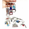 12 Pcs Los Angeles Keychain LA California Metal Keychains, 4