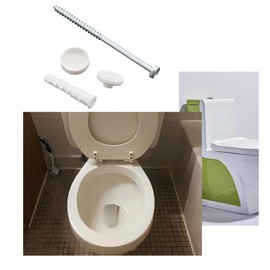SG Store 2 Sets Toilet Bidet Anchor Bolts Set Toilet Mounting Screws with Plastic Washers Toilet Fixing Pin Toilet Mounting Accessories