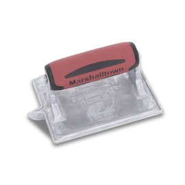 MARSHALLTOWN Heavy-Duty Zinc Concrete Groover, 6 x 4 3/8 inch Blade, DuraSoft Handle, Concrete Tools Made in the USA, 834D