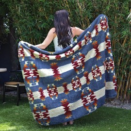 Catalonia Southwest Throw Blanket, Aztec Blanket for Couch or Room Decor, Reversible Comfy Fluffy Blanket, Gift Blanket, 50x60 inches