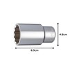 トネ(TONE) ディープソケット(12角) 4D-35L 差込角12.7mm(1/2") 二面幅35mm