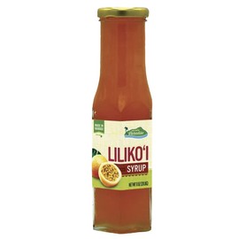 Gourmet Lilikoi Syrup, Passion Fruit Syrup, Made in Hawaii, Dip into Paradise, 11 oz.