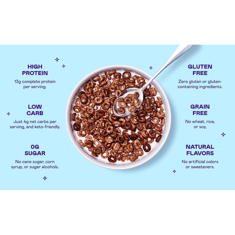 Magic Spoon Cereal, Cocoa 4-Pack - Keto, Gluten & Grain