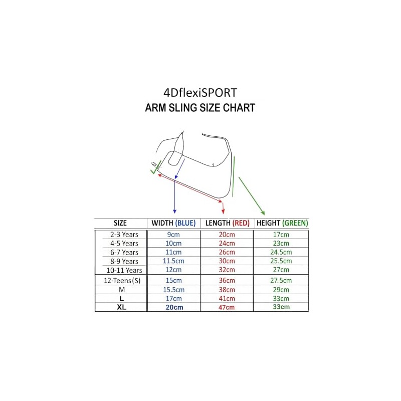 Red 6-7 Comfort Arm Sling Shoulder Collarbone Support