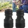 Pack of 2 Hose Connectors Garden Hose Coupling Nipple 1/2