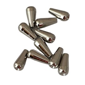 Tear Drop Brass Lure Bodies Solid Smooth Beads & Hex Beads for DIY Lure Making Parts Inline Spinners,Rooster Tails, Carolina Rigs & Texas Rigs 10PK Brass/Nickel Finish (BR Body 10pk Tear Drop 97 NI)