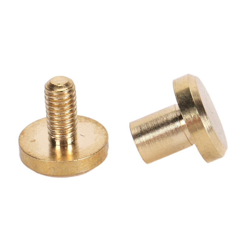 50Pcs Decorative Rivets 50Pcs Slot Flat Head Screws Brass Screw