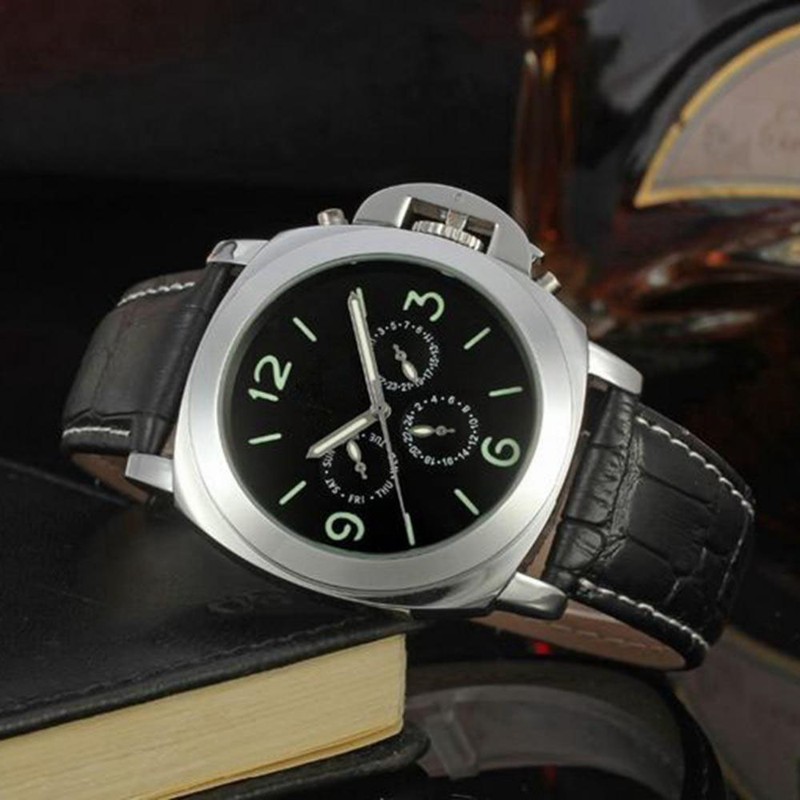 FORSINING Men PU Leather Automatic Mechanical Waterproof Watch Wristwatch