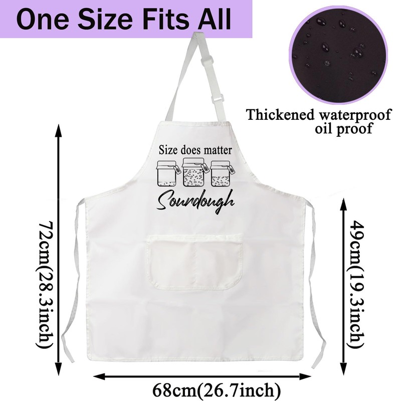 CENWA Sourdough Starter Gift Size Does Matter Sourdough Cooking Adjustable