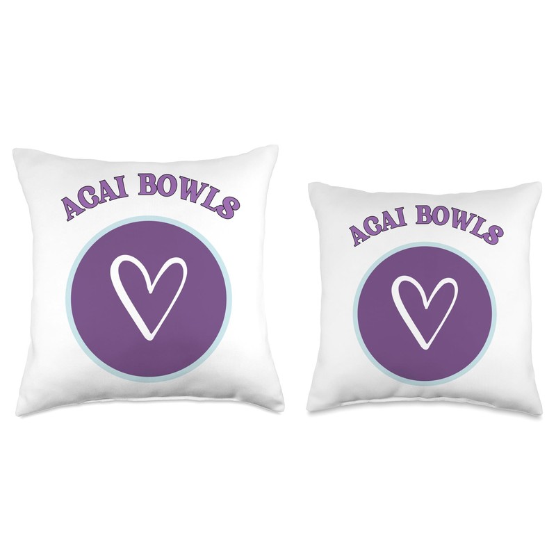 Acai Bowl Throw Pillow