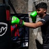 RingMaster Sports Kids Boxing Gloves Carbon Leather Training Sparring Punch