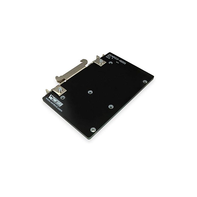 Winford Engineering DIN Rail Mounting Plate for Arduino, Right Angle