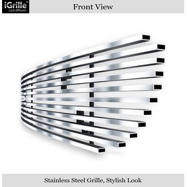 APS Compatible with 99-03 F-150 Lightning Bumper Stainless Steel Billet Grille Insert F85384C