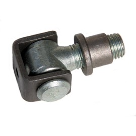 UHRIG Adjustable Gate Hinge M24, Heavy Duty Band, Partially Galvanised, with Weld Nut, Adjustable Gate Hinge for Heavy Gates