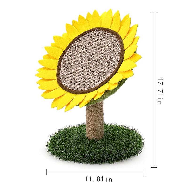 Cat Scratching Post, Sunflower Claw Scratching Post for Kitty, Natural
