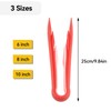 3PCS Serving Tongs Plastic Kitchen Tongs Reusable Non-Stick Party Essential