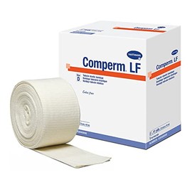 Hartmann 83040000 Comperm Tubular Bandage, Size D, 33' Length, 3" Width, Latex Free
