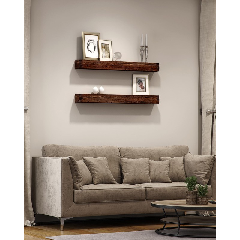 northbeam Distressed Floating Shelves, 48” 2PCS