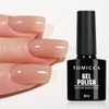 TOMICCA UV Nagellack Nude, 8ml Gel Nagellack, UV LED Soak