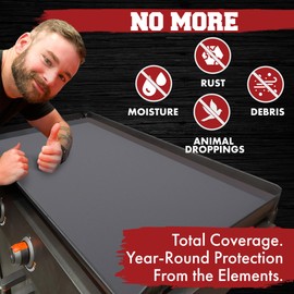 Kitchen perfection 36" Premium Silicone Griddle Cover Mat for Blackstone Griddle 36 Inch - Hermetic Protection from Rust & Debris All Year, Fits All Blackstone 36 Inch Models - Food Grade Silicone