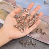 RP Remarkable Power, 100 Pack Silver Metal Heart Shape Claw