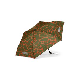 ergobag Children's Umbrella for School Bag, Ultralight and Small with Bag, Reflective Windproof, FeuerspeiBear - Orange