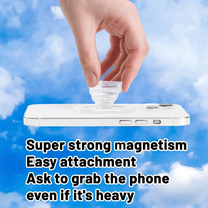 2Pcs Phone Grip, Phone Hand Holder Collapsible Cellphone Finger Grip