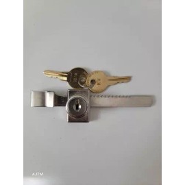 Knape and Vogt,KV965KA 50 NP, Glass Door Adjustable Ratchet Lock,Polished Chrome