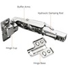 Bohaner 2 Pcs 165 Degree Kitchen Cabinet Hinges, Soft Close