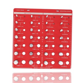 Aluminum Alloy Thread Checker nut and bolt thread checker 28 Hole Bolt Nut Identifier Gauge nut and bolt thread checker Quick Inspection, Bolt and Thread Hex & Machine Screw Nuts