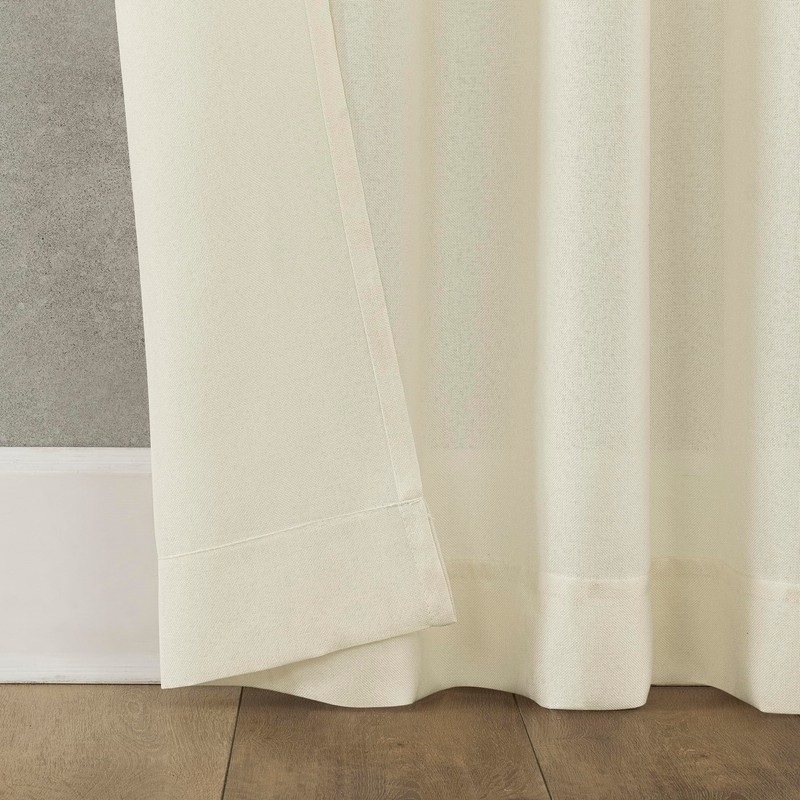 No. 918 Reman 2-Pack Twist Tab Linen Texture Semi-Sheer Tab