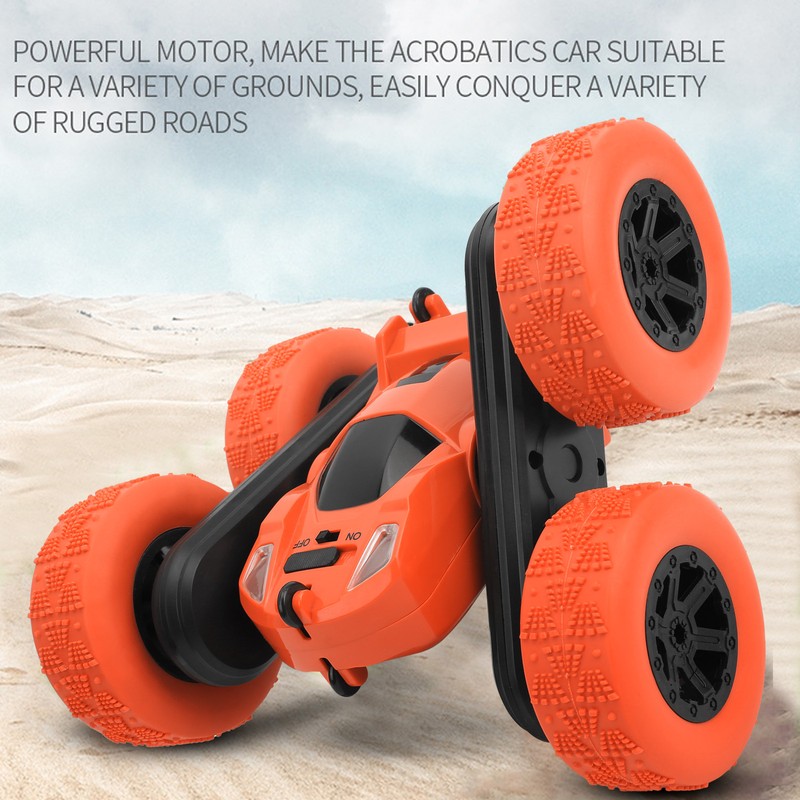 DoubleSided Stunt RC Car 360 Degrees Rotation Spraying Remote Control