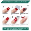 2 Pcs Gel Nail Polish Remover with Nail Polish Scraper,Quickly