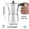 Mongdio Stovetop Espresso Maker Moka Pot, Stove Top Cuban Coffee