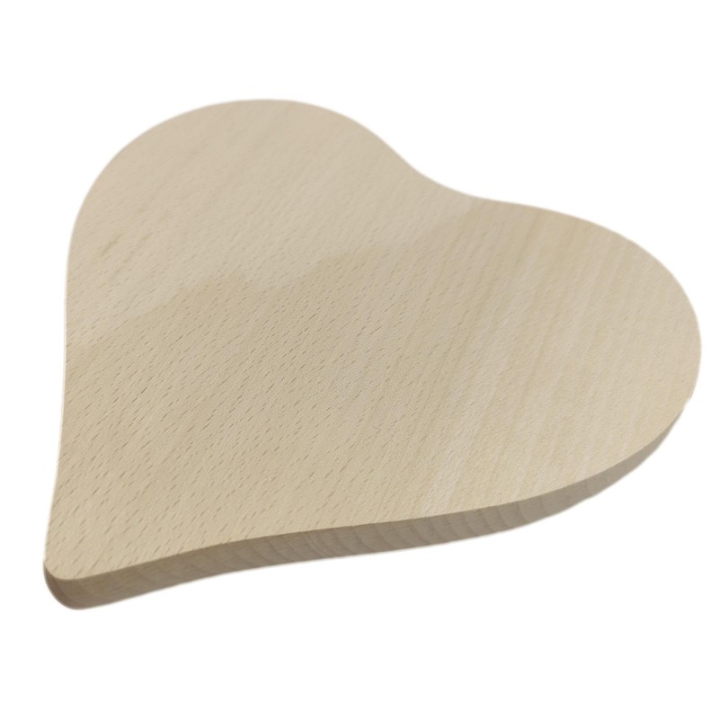 Wooden World Love Heart Cutting Board, 20cm x 21cm x
