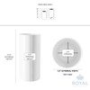 Royal Imports Flower Acrylic Vases Cylinders - Decorative Centerpiece Display