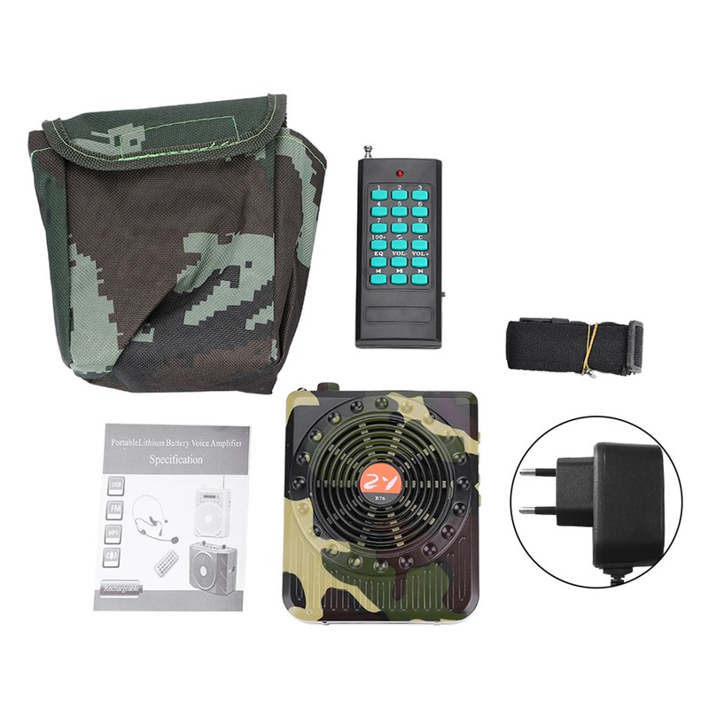 Camouflage Remote Control Outdoor Hunting Decoy Bird Caller Sound Speaker