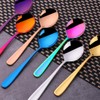 SBOMHS Soup Spoons Set of 8 Round Spoons Bouillon Spoons