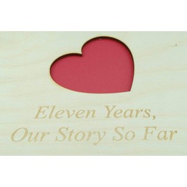 12 Year Anniversary Wooden Scrapbook – Perfect for your Wife or Girlfriend