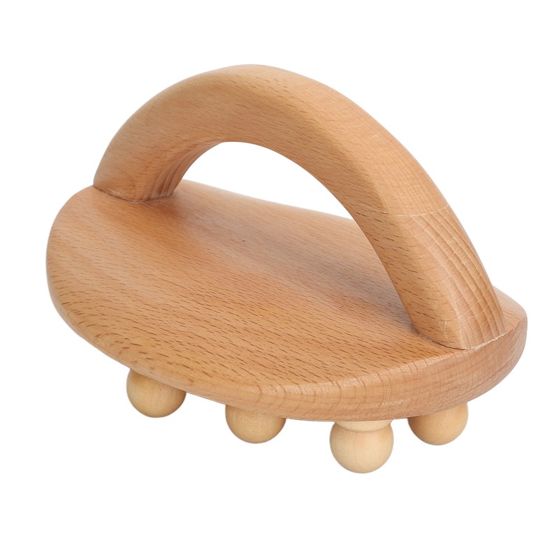 Wooden Body Massage Brush Muscle Relaxation Smoothing Beads Meridian Guasha