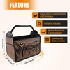 KUNLUN 15-Inch Open Top Tool Bag, Electrician Tool Bag, Tool